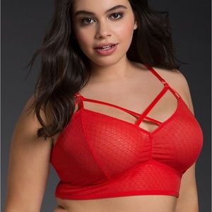 torrid sunset red bralette